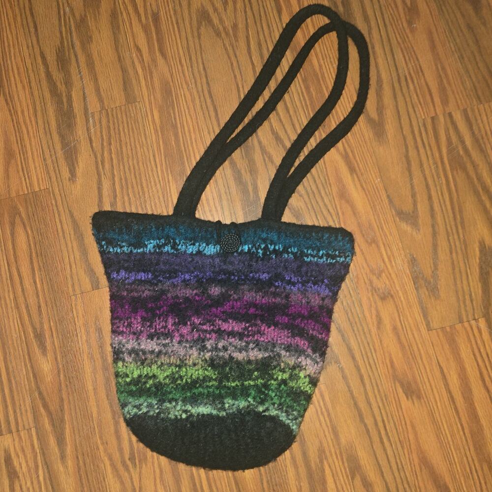 Homemade Wool colorful Small Purse